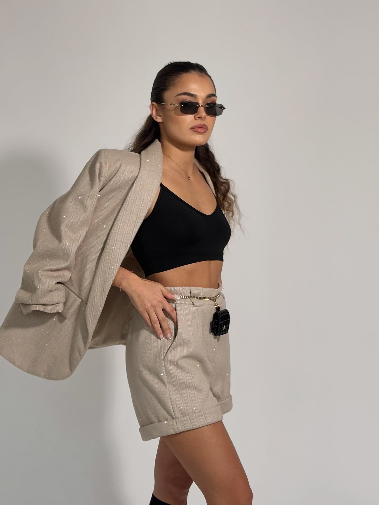 Вълнен комплект с камъни Torina