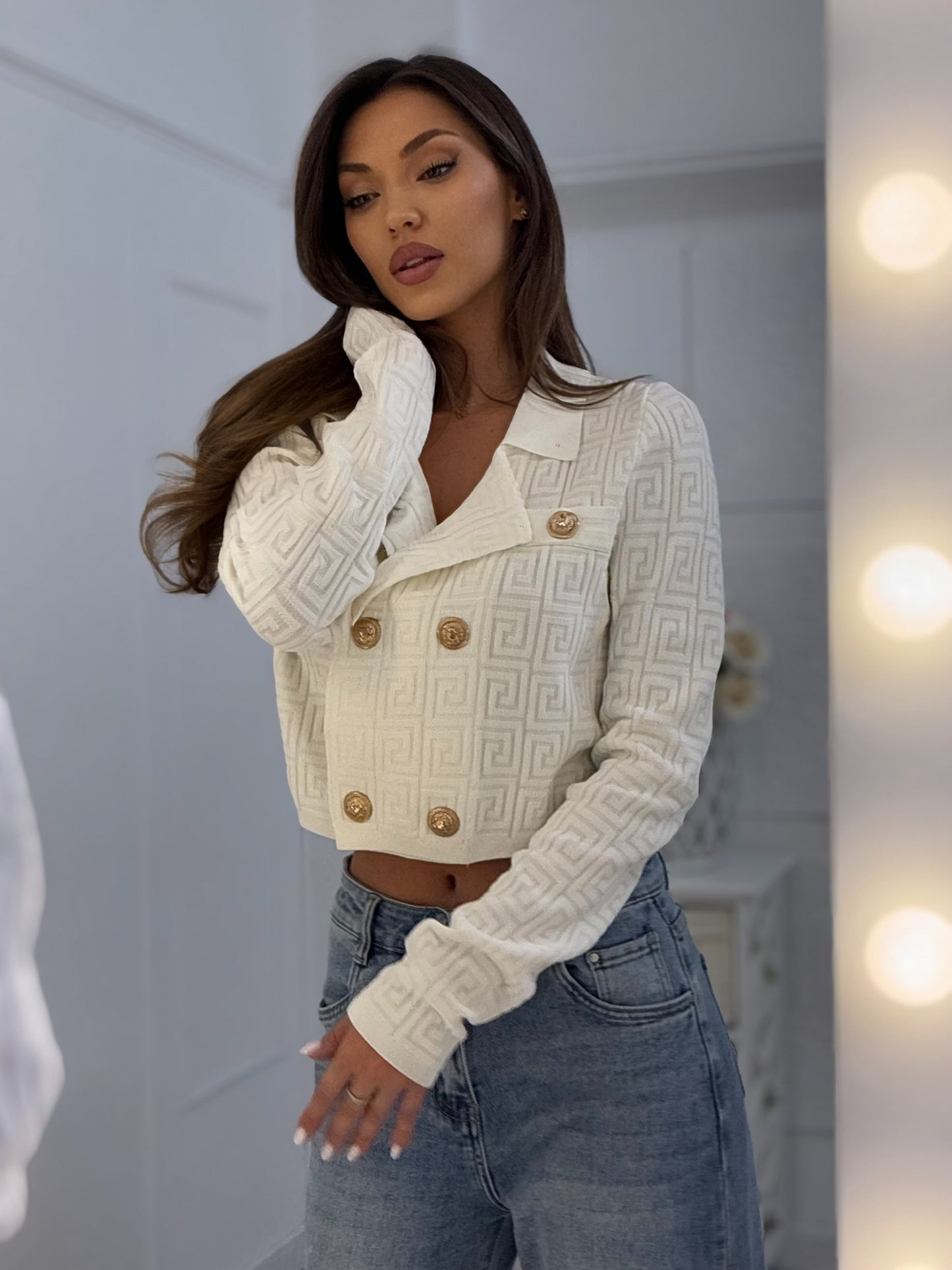 Fency cardigan with ornaments