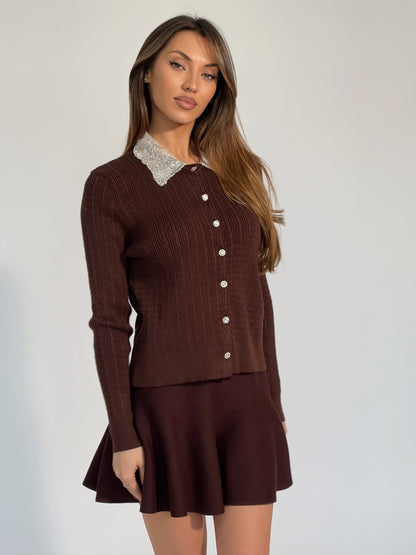 Жилетка Dorian с подвижна яка от мъниста