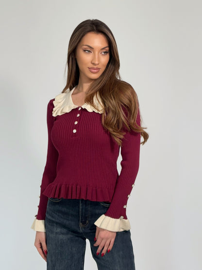 Блуза с яка Carlota