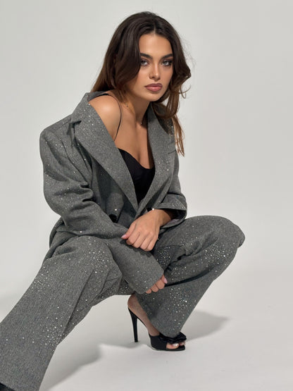 Костюм Viola с камъни и вълна