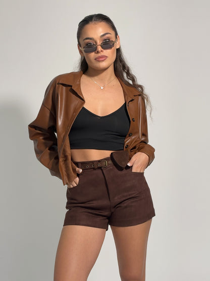 Велурен панталон Dolia с колан чантичка