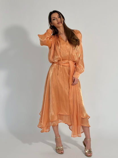 Сатенена рокля Carmella