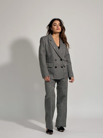 Костюм Viola с камъни и вълна