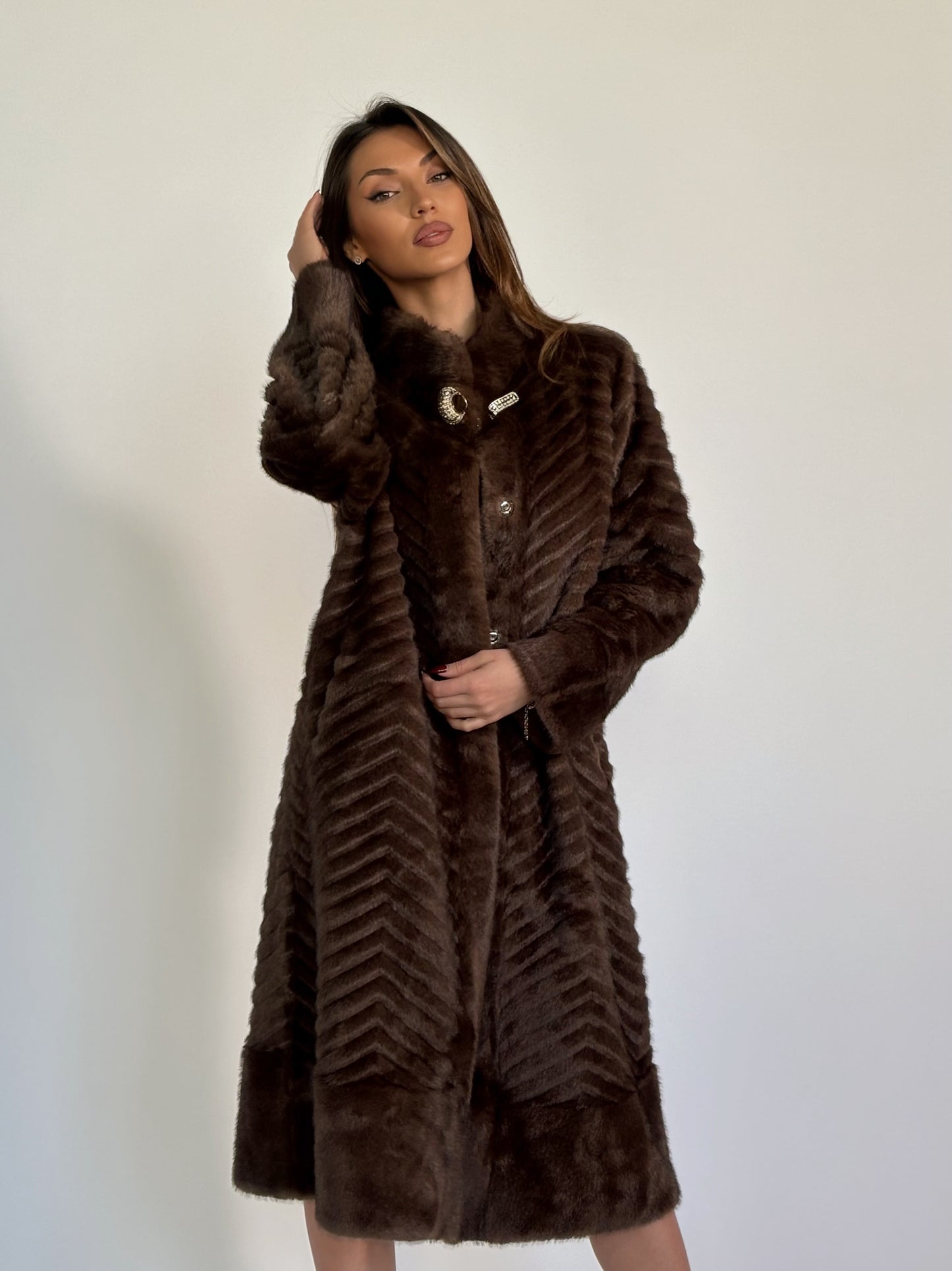 Палто от косъм Verona