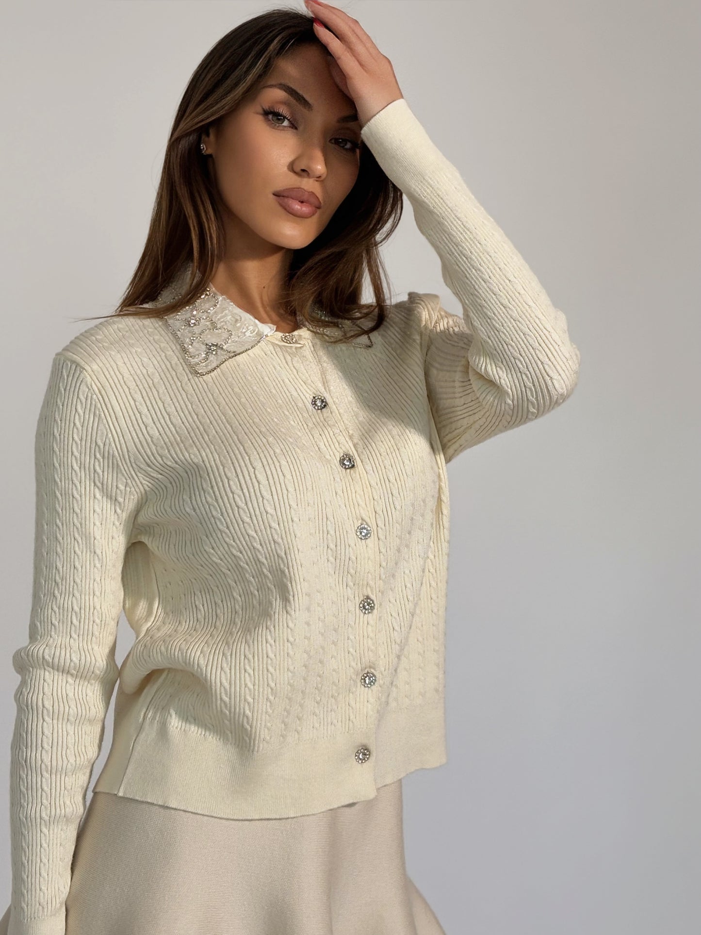 Жилетка Dorian с подвижна яка от мъниста