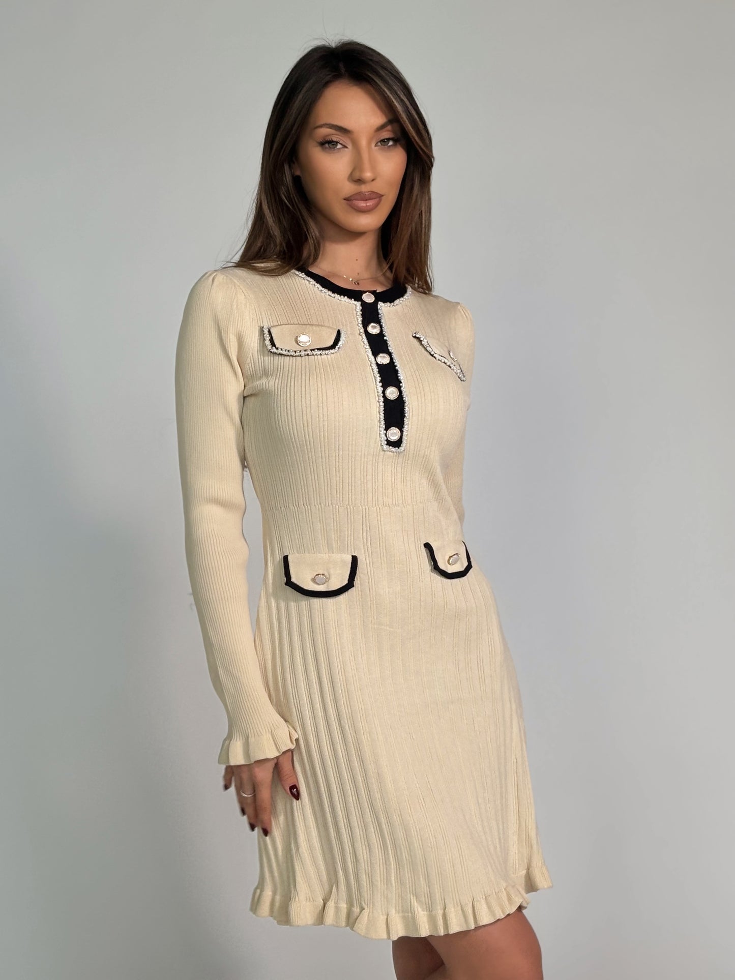 Рокля Relina от фино плетиво