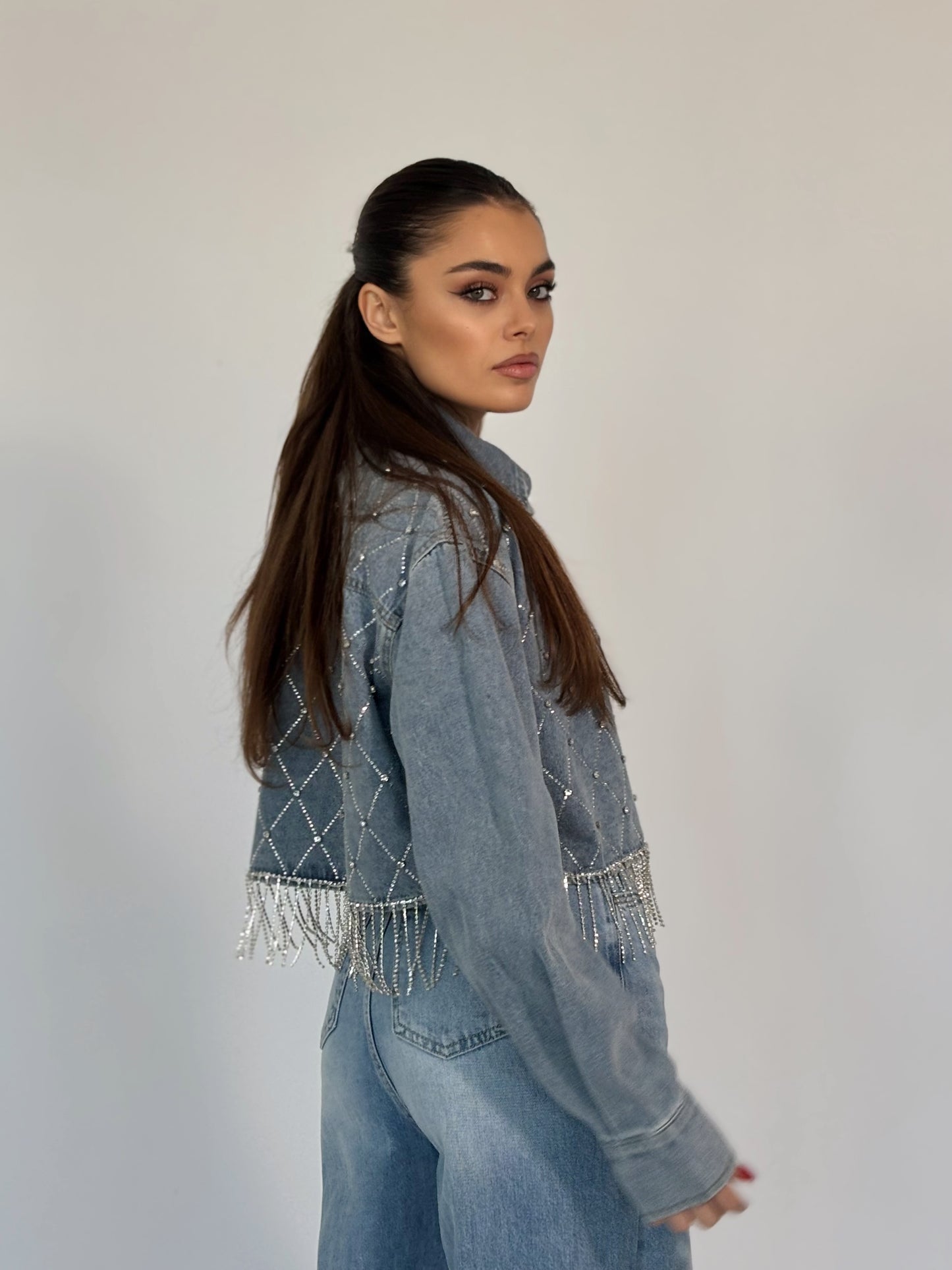 Дънково яке Believe с камъни