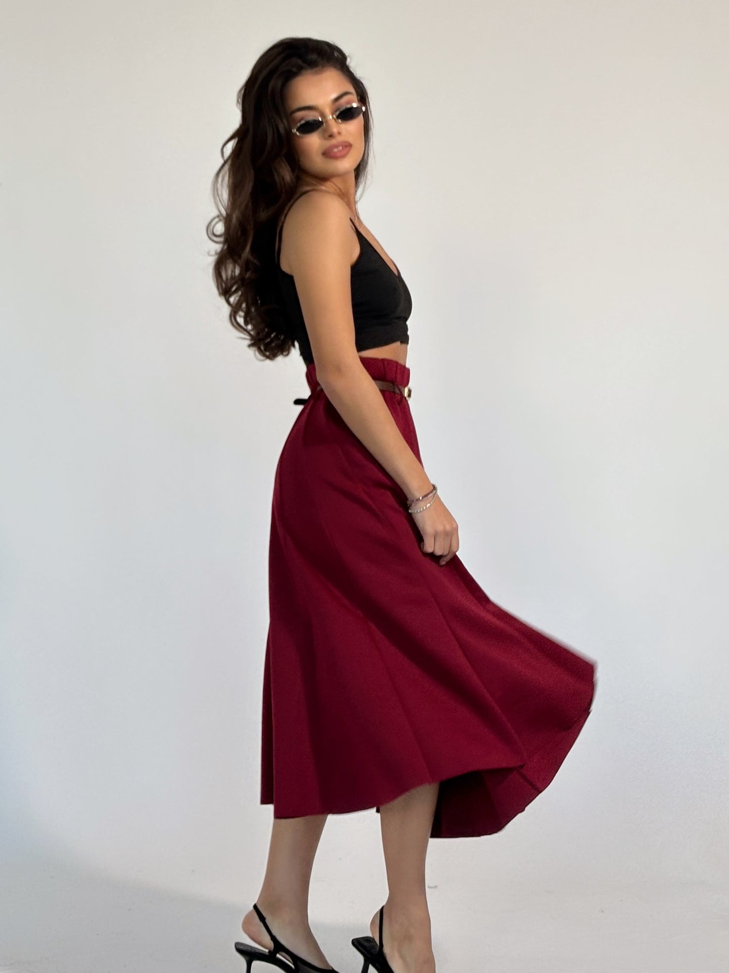 Миди пола с колан Amala