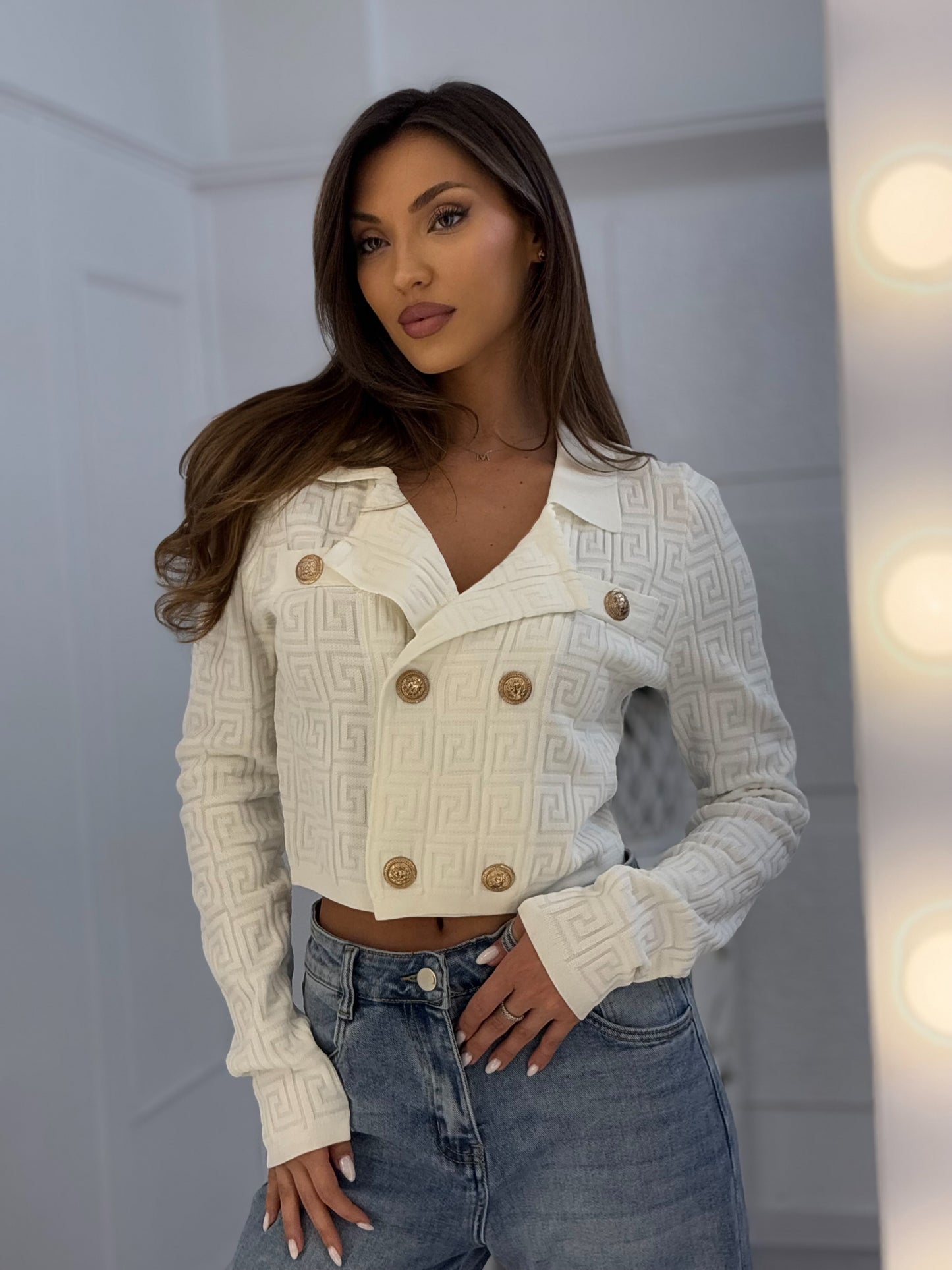 Fency cardigan with ornaments