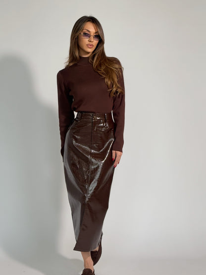 Миди пола от лак Vintage