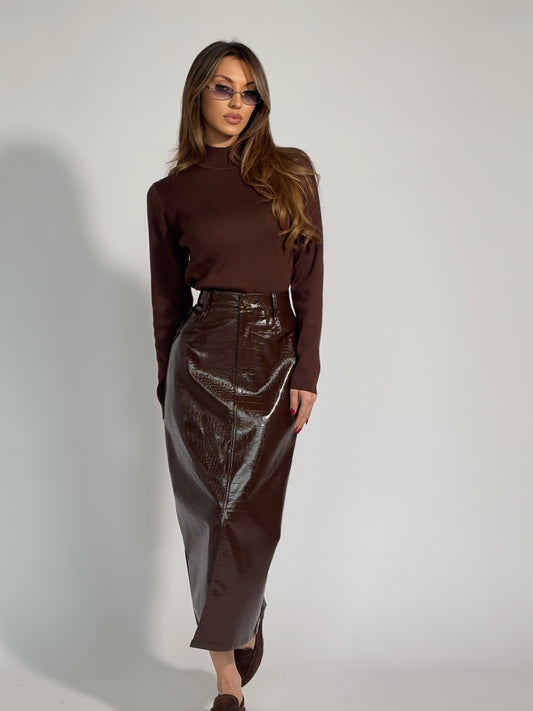 Миди пола от лак Vintage