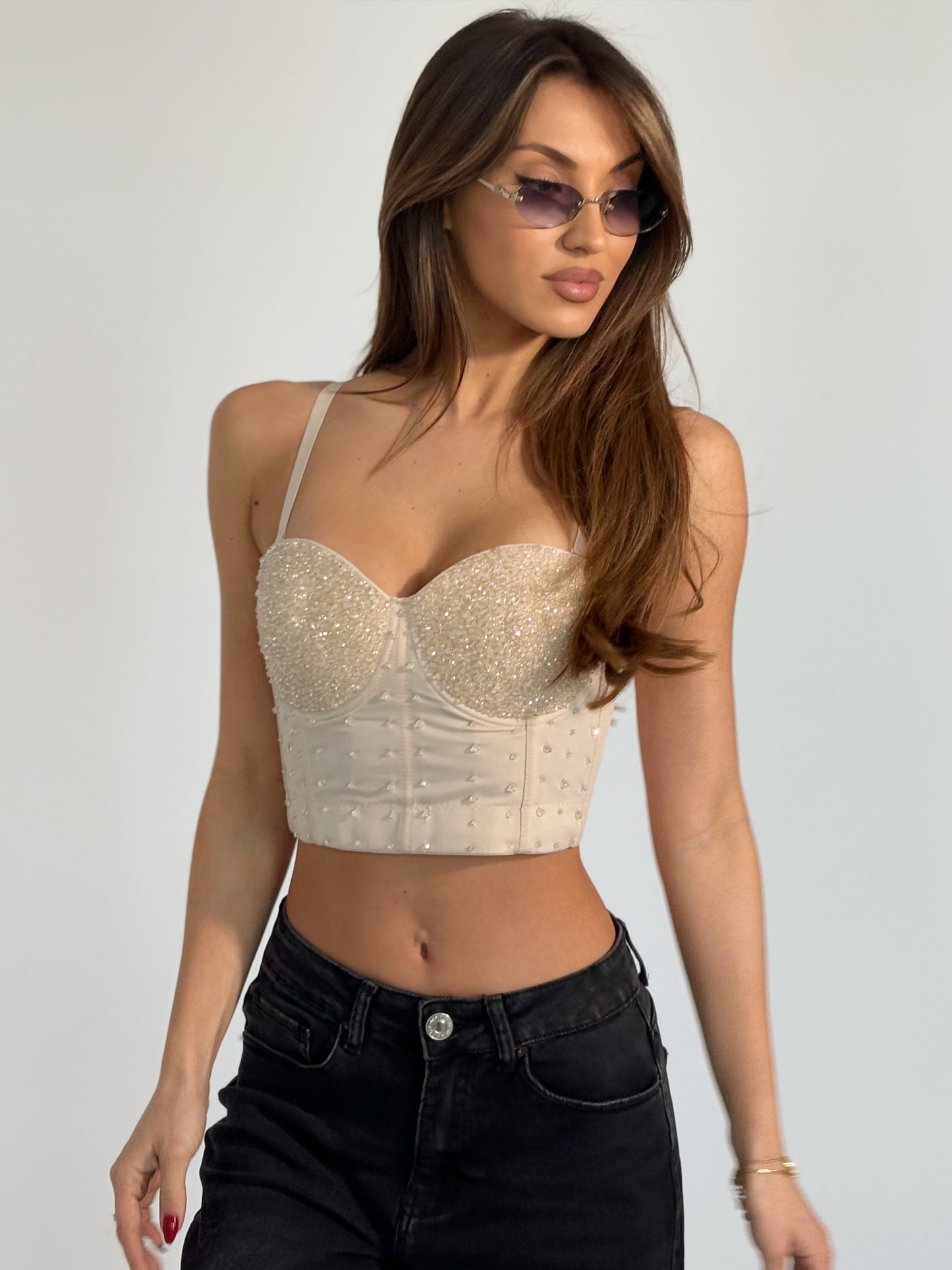 Бюстие Starts с кристали