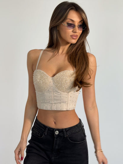 Бюстие Starts с кристали