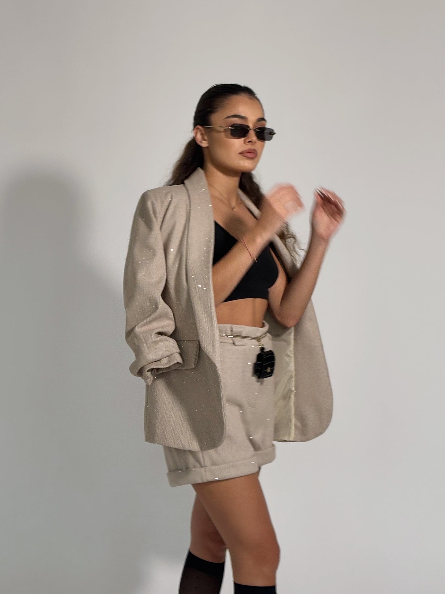 Вълнен комплект с камъни Torina