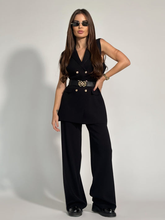 Комплект Radena от фино плетиво с колан