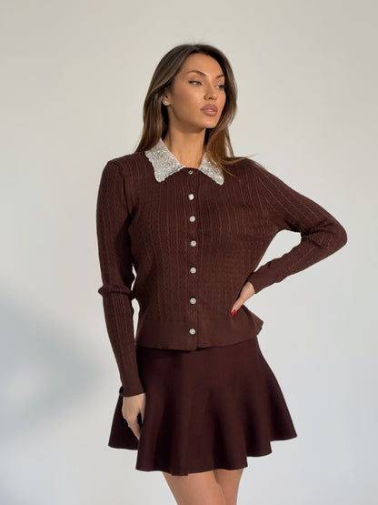 Жилетка Dorian с подвижна яка от мъниста