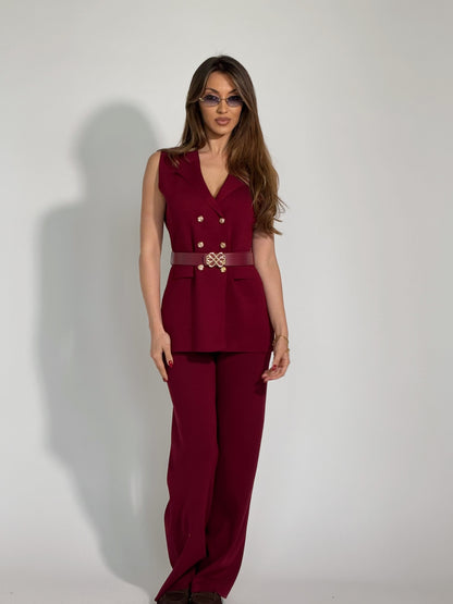 Комплект Radena от фино плетиво с колан