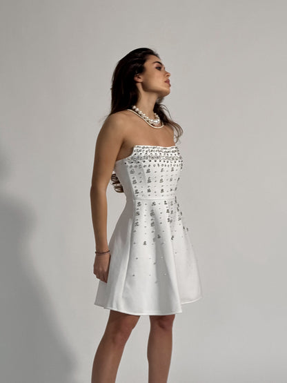 Rochie bandaj cu pietre Glamorous