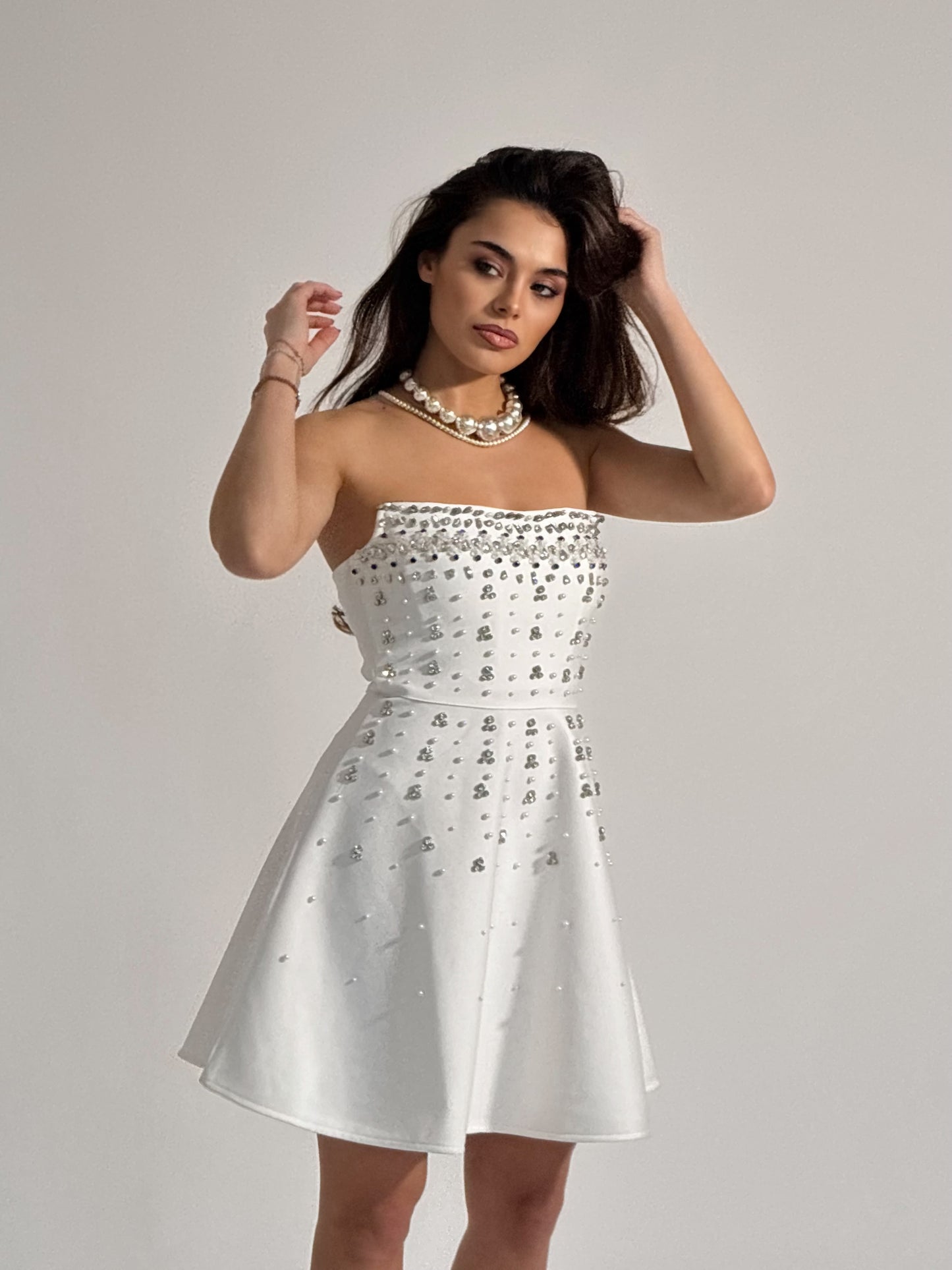 Rochie bandaj cu pietre Glamorous