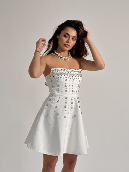 Rochie bandaj cu pietre Glamorous