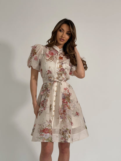 Рокля Molina с 3D цветя