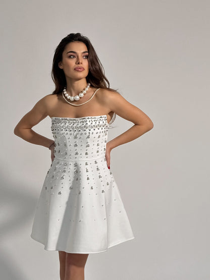 Rochie bandaj cu pietre Glamorous
