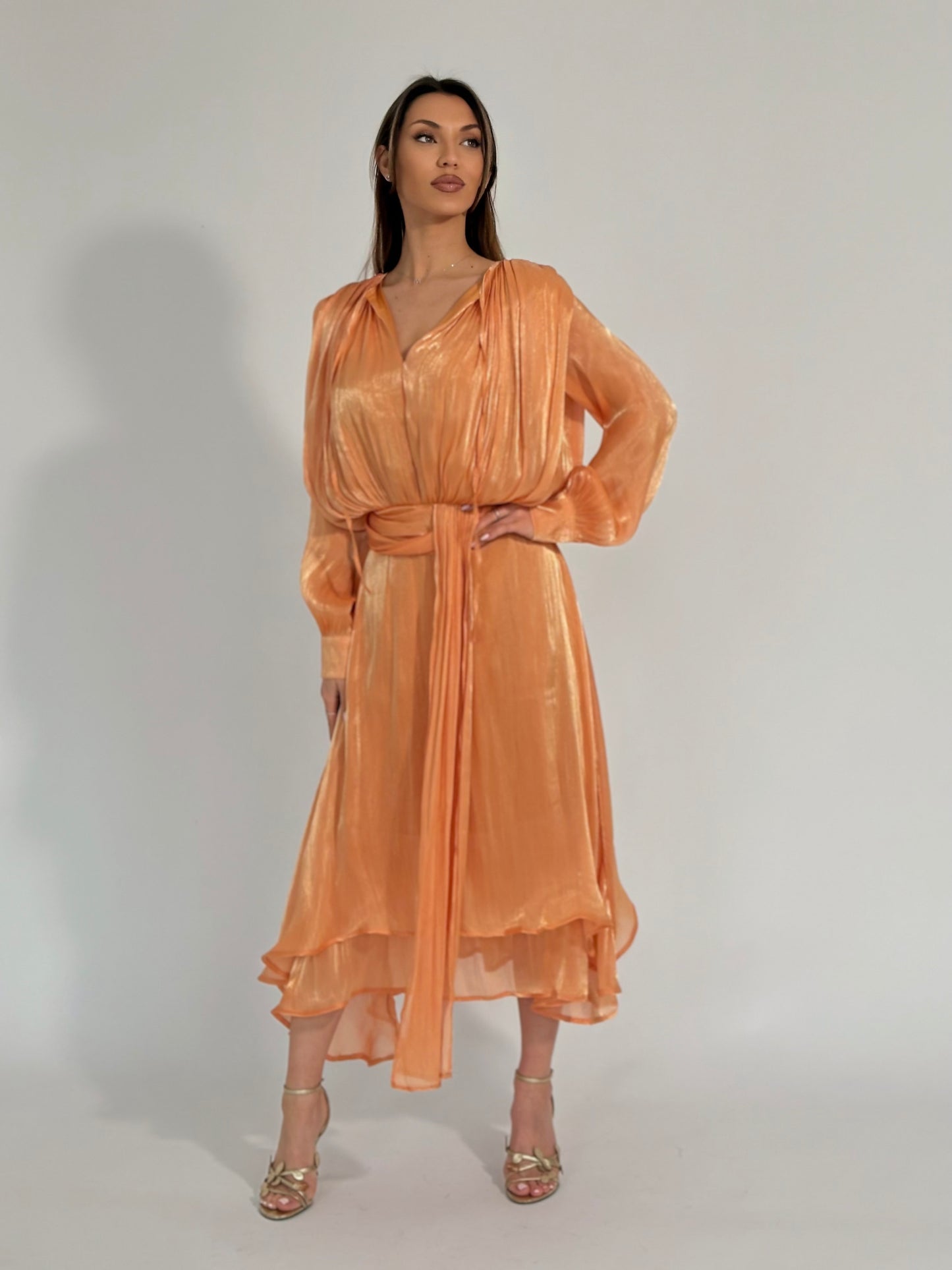 Сатенена рокля Carmella