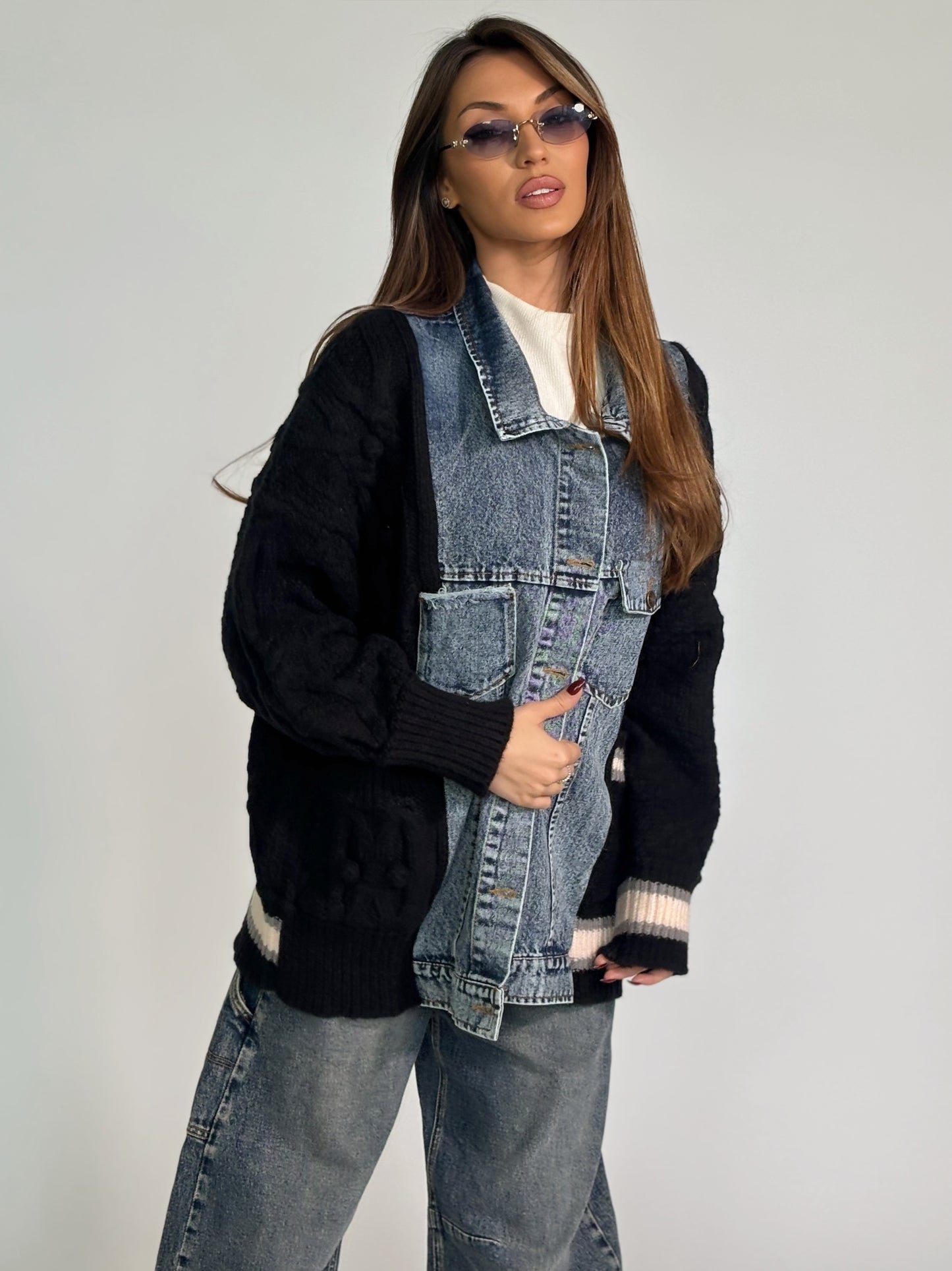 Жилетка с дънкови елементи Verina