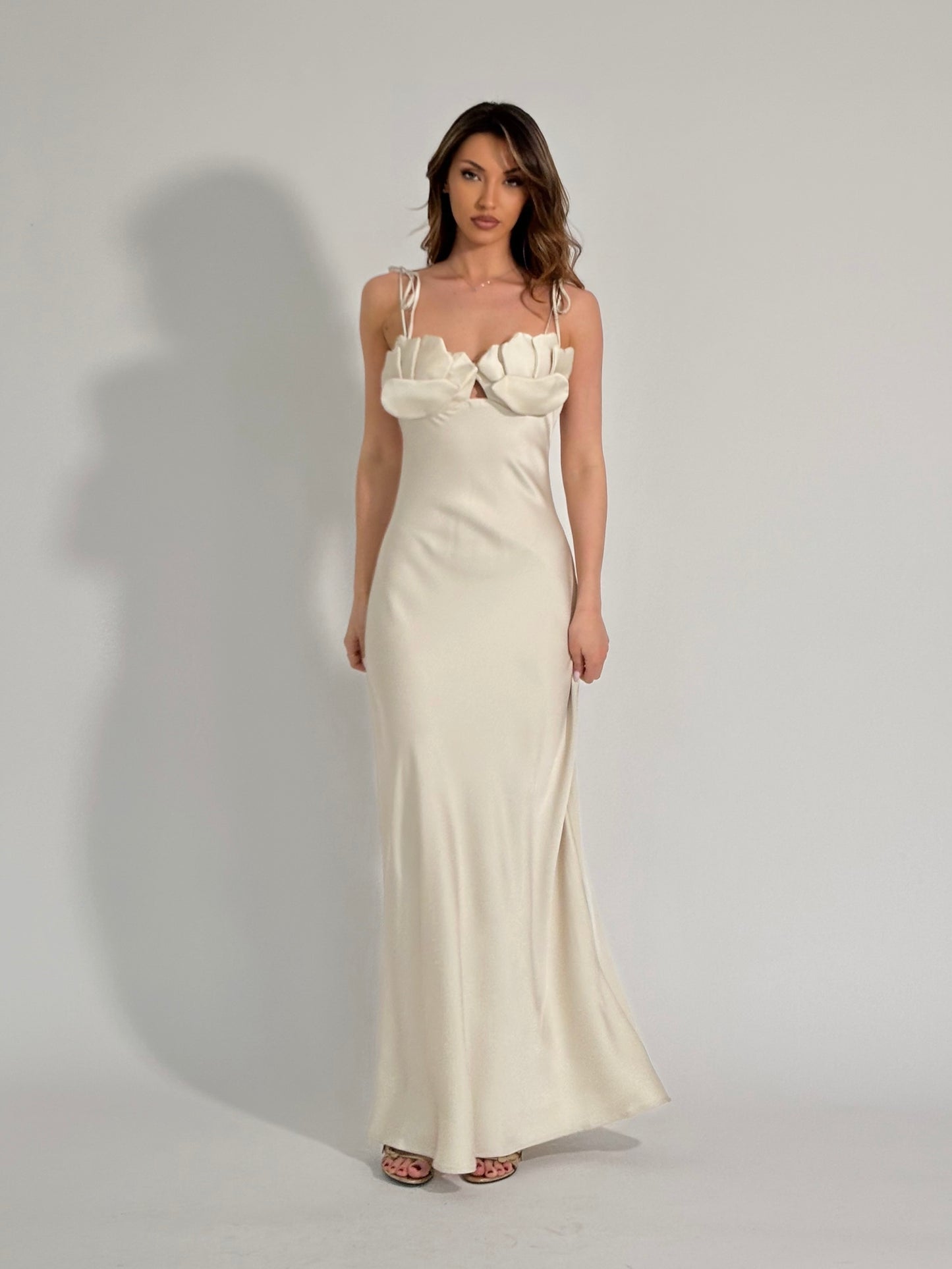 Сатенена рокля Dolchena