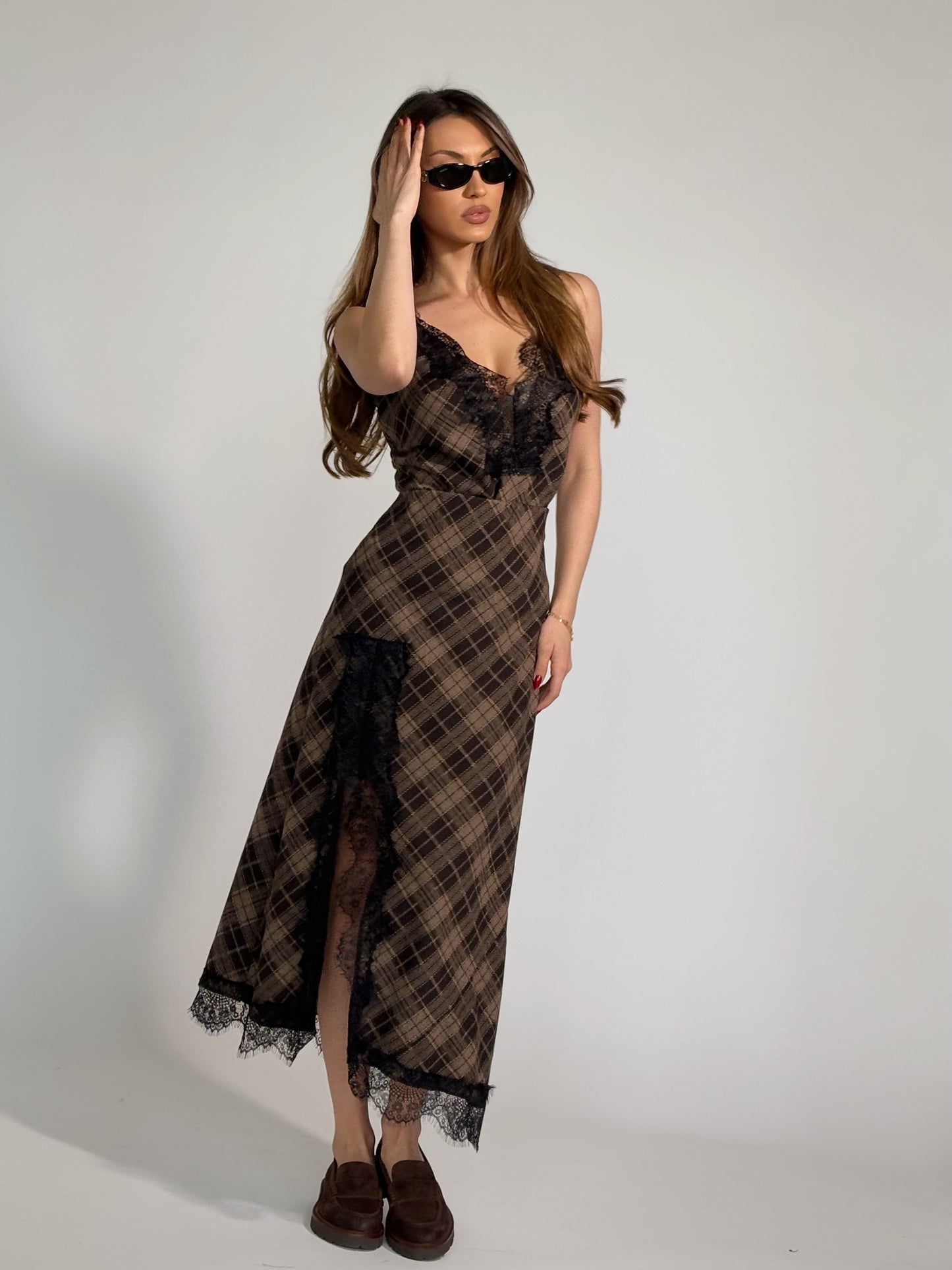 Кариран комплект Vellisa с цепка и дантела