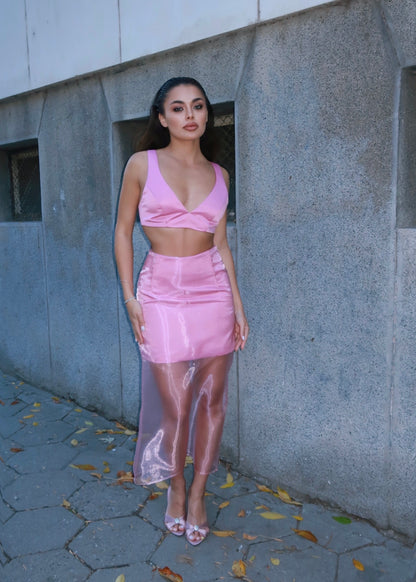 Пола ALLURE от сатен и органза