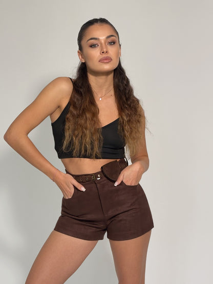 Велурен панталон Dolia с колан чантичка