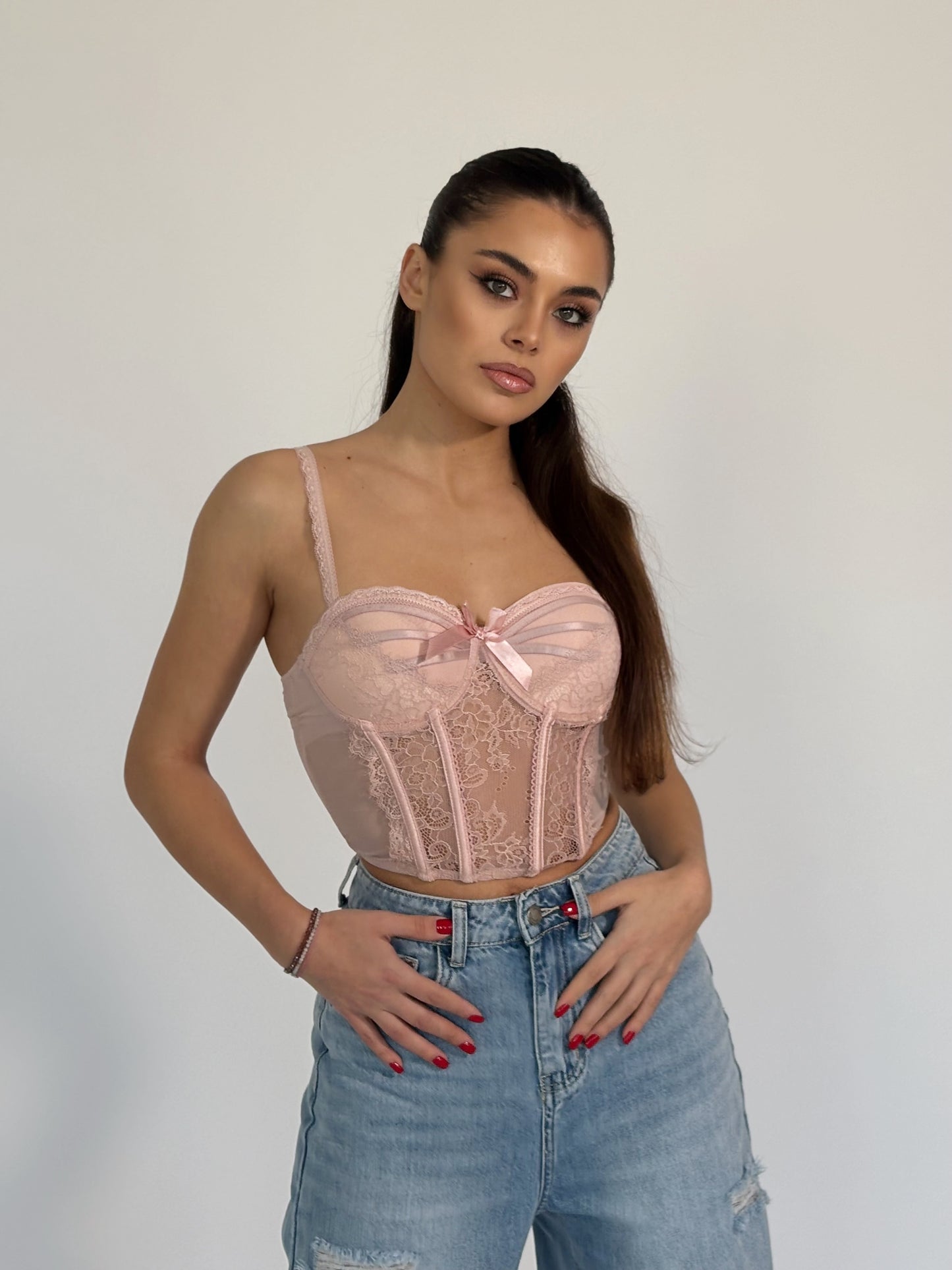 Jessica corset with hard cups