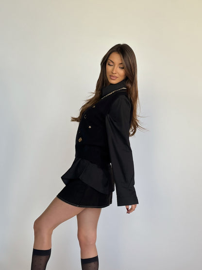 Пуловер без ръкави Beata с мечета и камъни