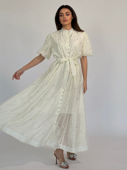 Rochie Carmen cu pietre