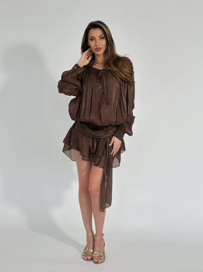 Сатенена рокля Jolie