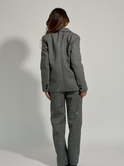 Костюм Viola с камъни и вълна