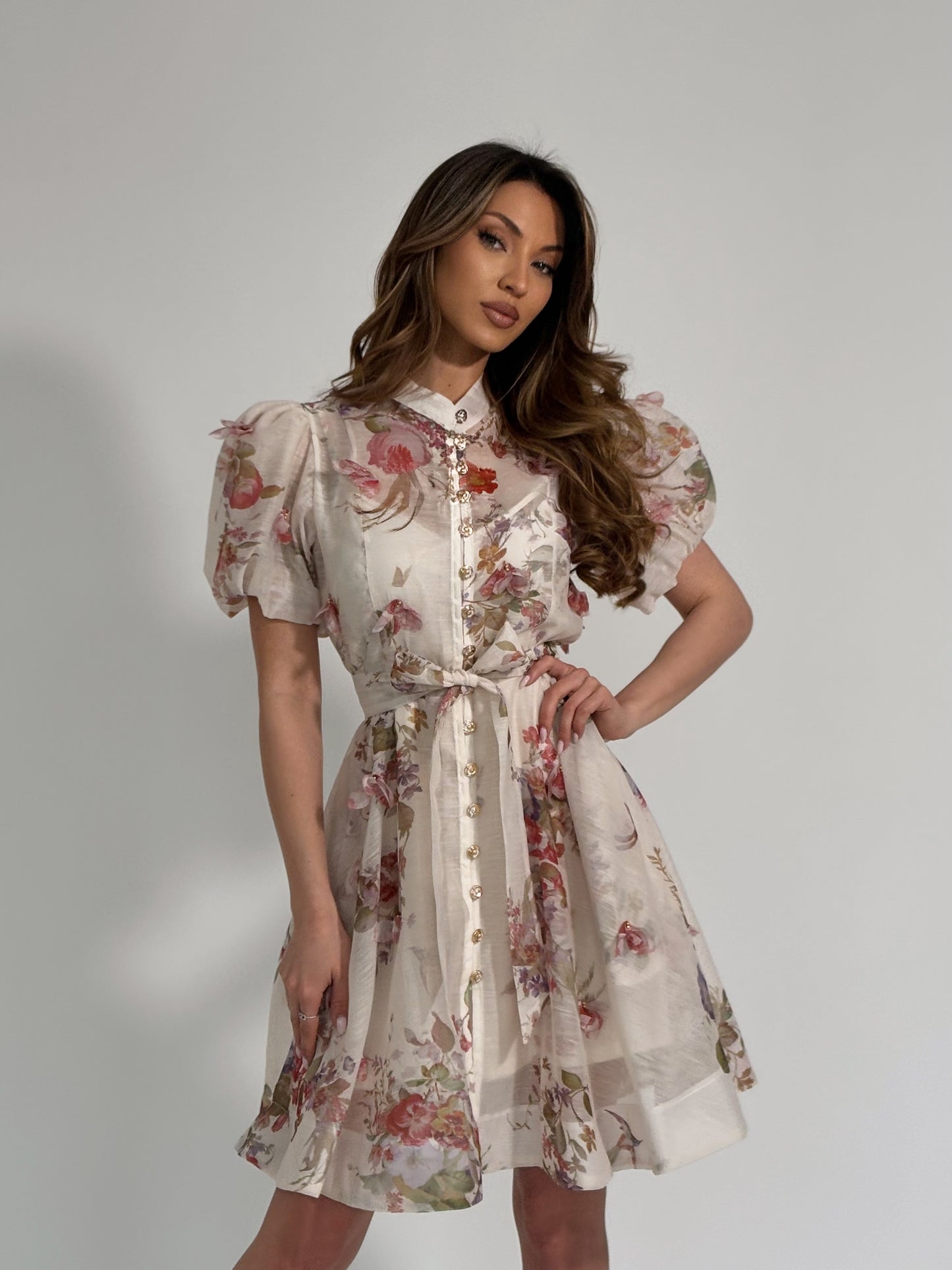 Рокля Molina с 3D цветя