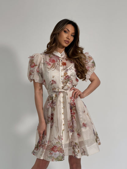 Рокля Molina с 3D цветя