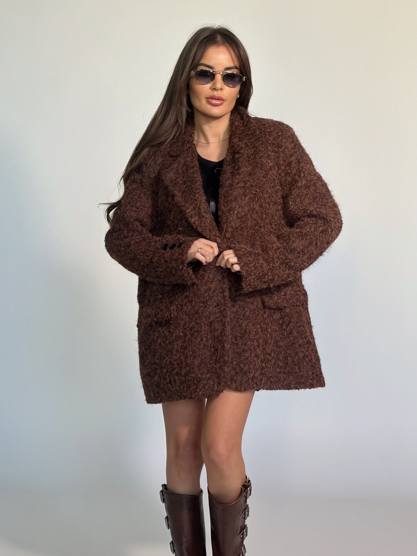 Блейзър Cocona от плътна материя