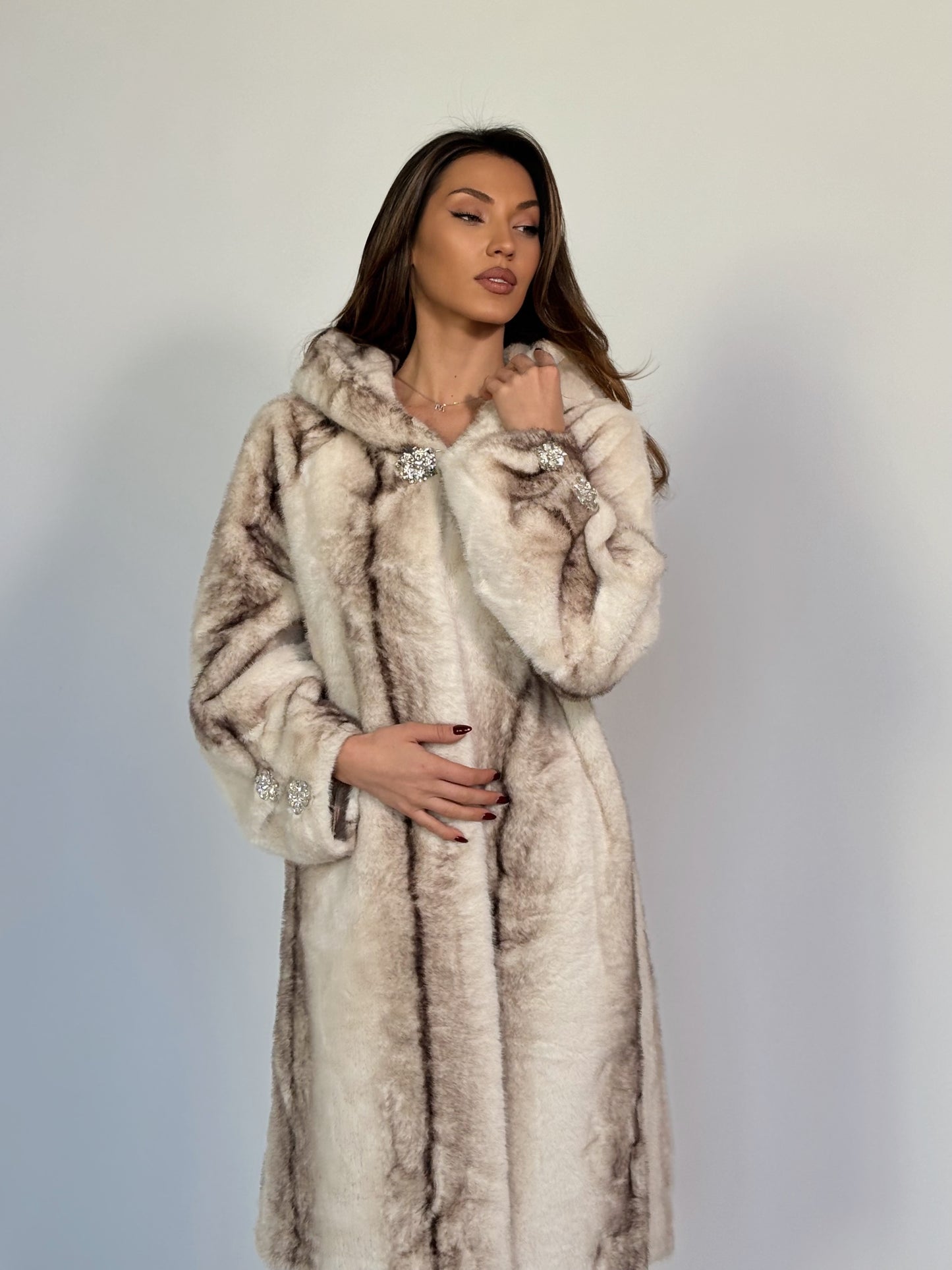 Палто с косъм Carolina