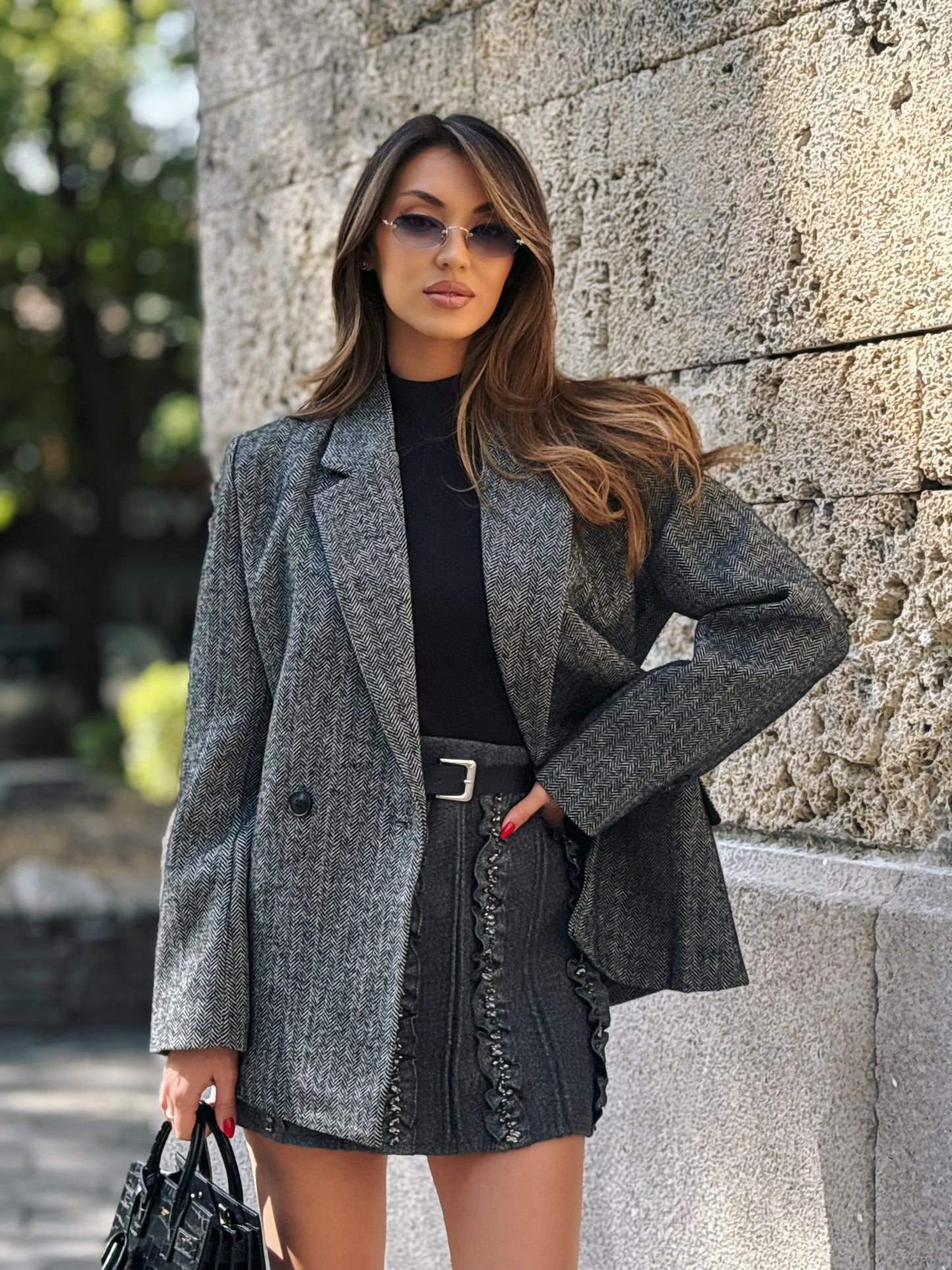 Оувърсайз блейзър Petit с вълна