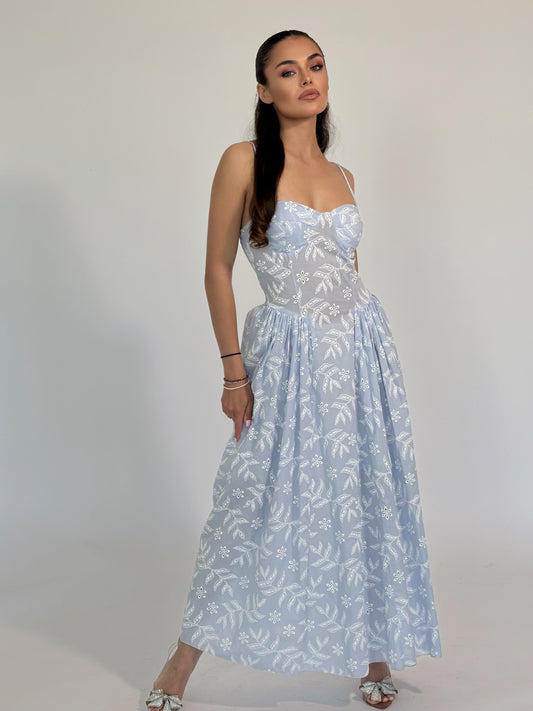 Дълга рокля Graciela с твърди чашки