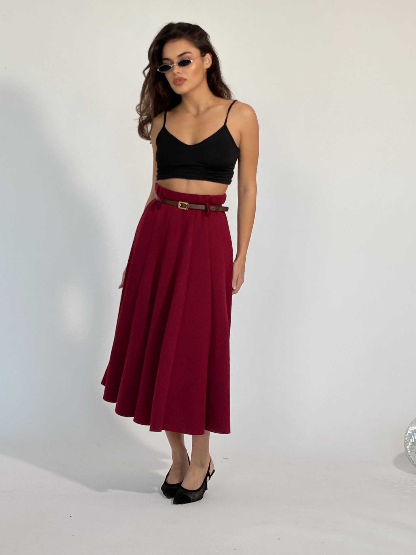 Миди пола с колан Amala