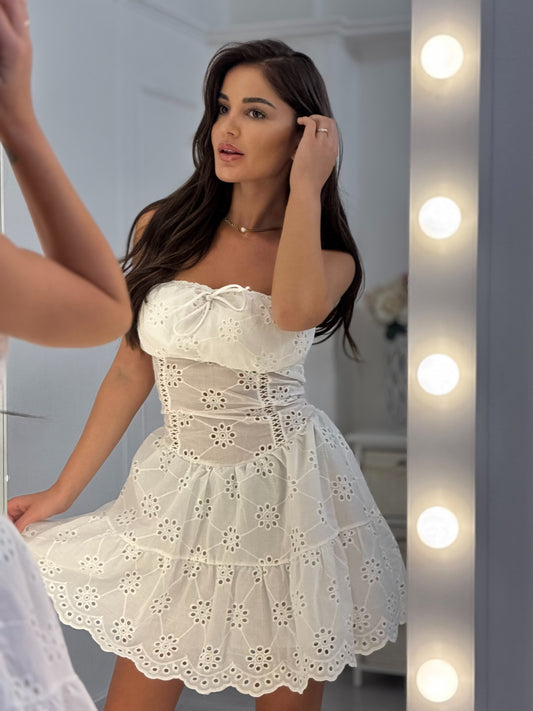 Valley lace dress with hard cups