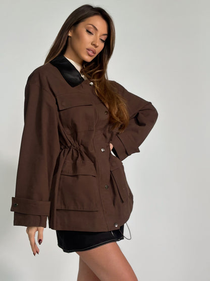 Тренчкот Amela със затягане в талията