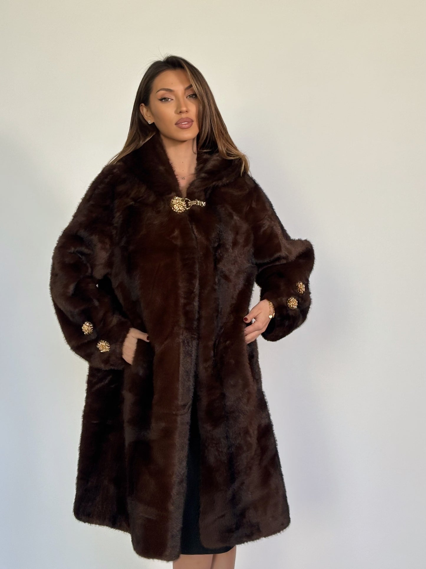 Палто с косъм Carolina