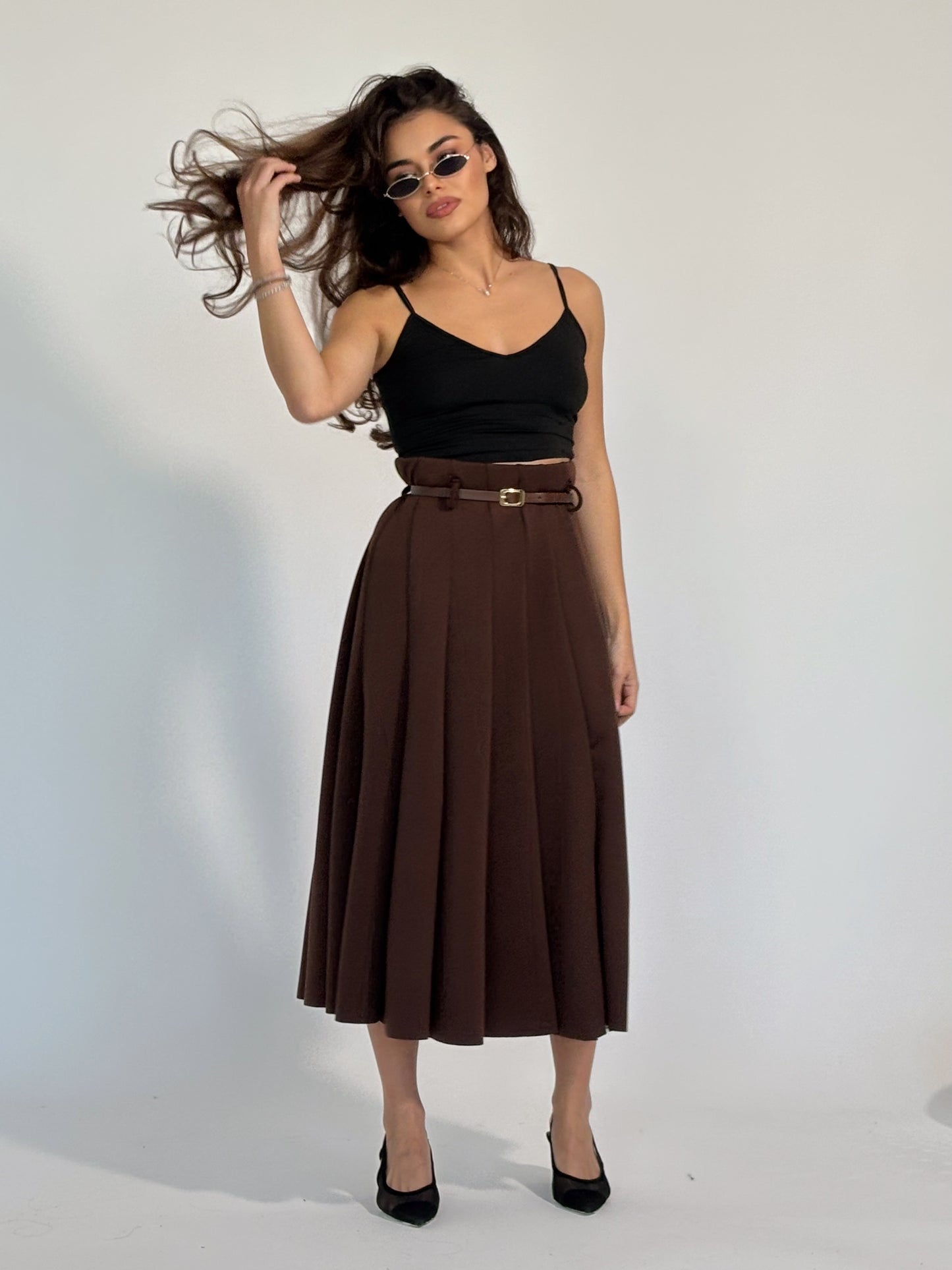 Миди пола с колан Amala