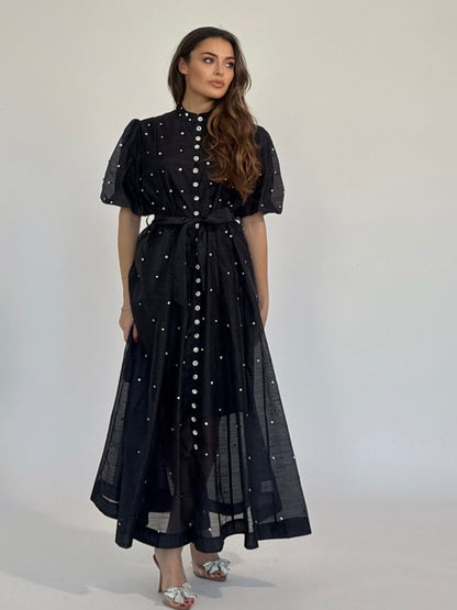 Rochie Carmen cu pietre